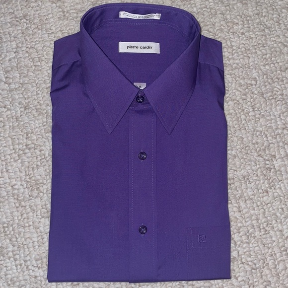 pierre cardin mens dress shirts PIERRE CARDIN Mens Dress Shirt With Silk Tie - Sz 15-15 1/2, 32/33